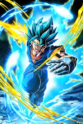 Dragon Ball Poster Potara Goku Vegeta SSJ Blue Vegetto 12inx18in Free Shipping • $9.95