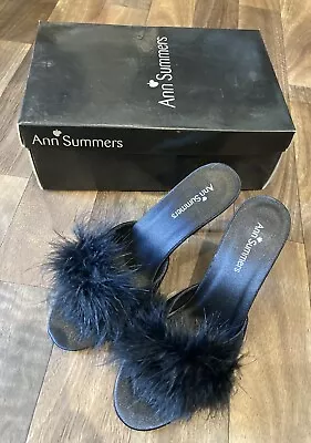 Ann Summers Marabou Mules (Brand New) [Uk Size 4] • £9