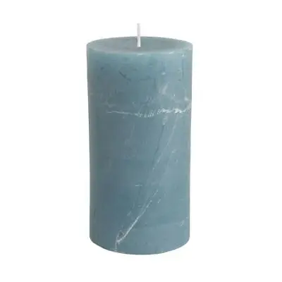 Petrol Blue Pillar Candle Rustic Coloured Candles Unscented Lighting 3 Sizes • £5.50