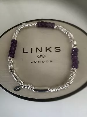 Links Of London Xs Sweetie Amethyst Bracelet Sterling Silver  • £79.99