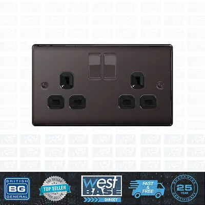 £9.99 • Buy BG NEXUS METAL BLACK NICKEL Switches & Sockets Decorative Light Mains USB Range