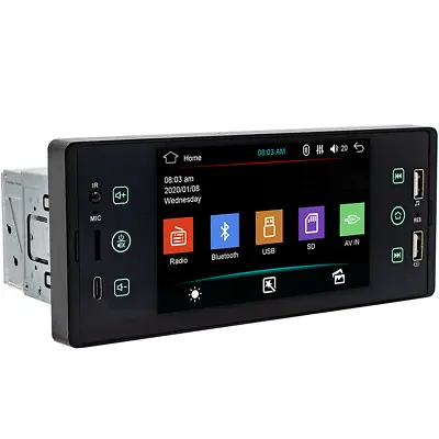 5in Car Stereo Bluetooth Radio MP5 HD Touch Screen USB FM AUX Multimedia Player • $74.60