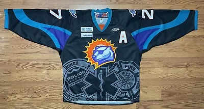 Orlando Solar Bears Jersey Signed Mike Keenan First Responders Authentic Sewn • $498.98