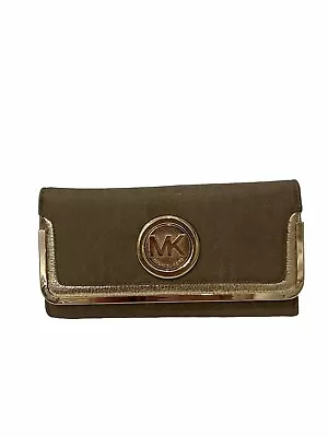 Michael Kors Sage Wallet Cross Body Gold Wallet • $29.95