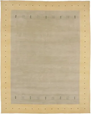 $578.57 • Buy Beige Tribal Gabbeh Wool Oriental Rug 8X10 Handmade Modern Plush Bedroom Carpet