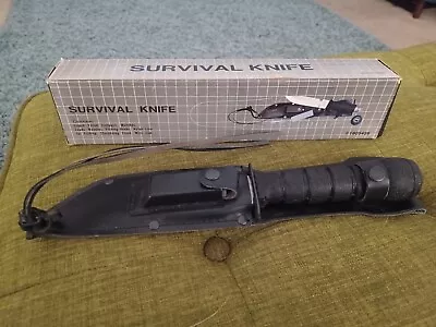 Vintage 1980's Survival Knife - Stainless Steel - Made In Taiwan - Complete! • $24.99