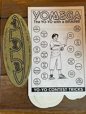 Yomega Yo-Yo With A Brain Contest Tricks AND Team High Performance Stickers • £9.64