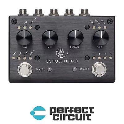 Pigtronix Echolution 3 Stereo Delay Pedal EFFECTS - NEW - PERFECT CIRCUIT • $299