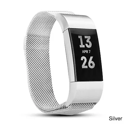 $13.95 • Buy Metal Stainless Steel Milanese Loop Wristband Strap For Fitbit Charge 2 Band