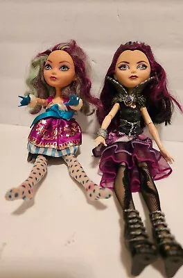 Ever After High First Chapter Raven Queen & Madeline Hatter Dolls Preowned  • $25.95