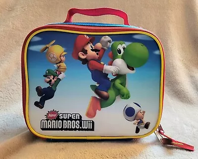 WII SUPER MARIO BROS. Lunchbox Insulated Bag YOSHI Luigi NINTENDO  • $9.99