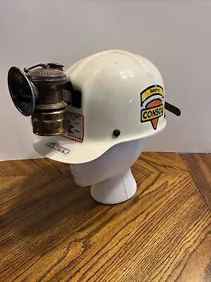 Vintage MSA Comfo Cap Low Vein Coal Miner’s Hard Hat With Lamp • $149.99