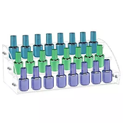 Acrylic Nail Polish Holder Organizer Rack Clear Essential Oils Storage Nail ... • $18.55