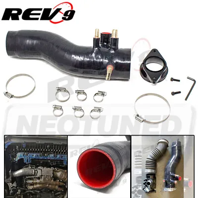 For WRX 2.0T 15-19 Rev9 Silicone Turbo Inlet 5-Ply Increase Intake Volume Black • $175