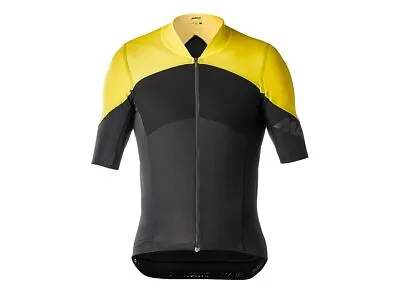 Mavic Cosmic Ultimate SL Short Sleeve Road Jersey - Black-Yellow Mavic • $70