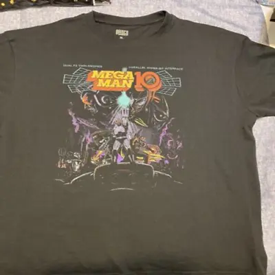 Mega Man Mega Man 10 Black Adult T-Shirt. Size XL. New No Tag • $15
