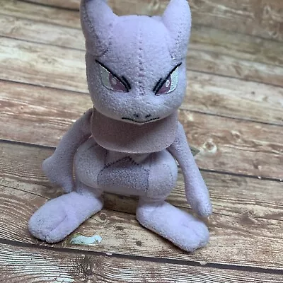 Pokemon Mewtwo Stuffed Beanie Plush Toy 6  Tall Hasbro 1998 • $9.92