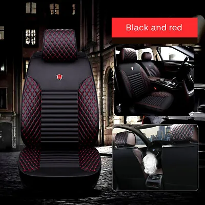 Luxury PU Leather Seat Covers Front Universal For TOYOTA Car Interior Protector • $51.99