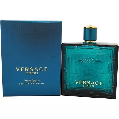 Versace Eros For Men Cologne Eau De Toilette 6.7 Oz ~ 200 Ml EDT Spray ~ NIB ~ • $119.95