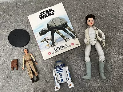 Star Wars Toys Book Bundle R2d2 Leia Rey • £3