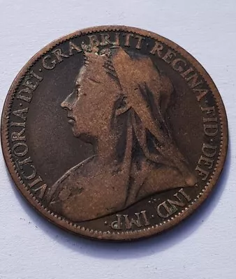 Rare Victoria Penny 1899 Good Condition 125 Year Old Coin • £50