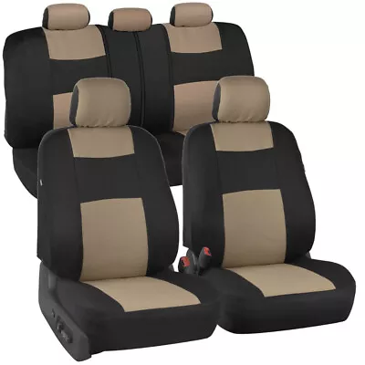 ProPoly Tan Beige Seat Covers For Car Truck SUV Van Universal Fit • $30.99