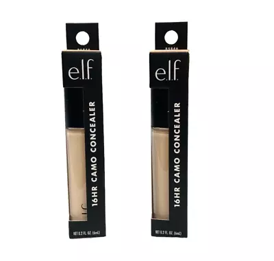 2 Bottles (0.2 Fl Oz Each) ELF E.l.f. 16 Hour Camo Concealer 85846 LIGHT BEIGE • $11.89