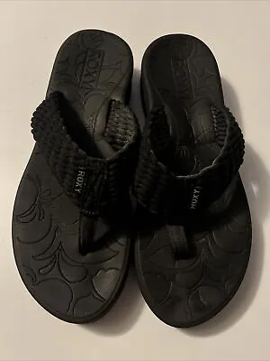 Roxy Women’s Sandals 9 Wedge Heels Flip Flops  • $16.99