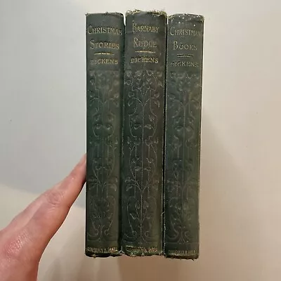 DAMAGED 3x Charles Dickens Chapman & Hall Collection Vintage Bundle • £10