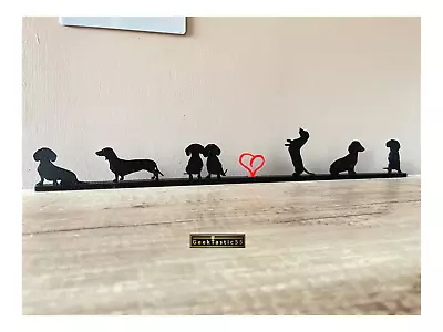 Dachshund Silhouette Ornament Gift For Dog Lover Or Dog Breeder Dachshund Lover • £12.49