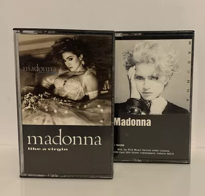 Madonna Lot Of 2 Cassette Tapes Self-Titled & Like A Sire WB Records Tested • $9.99