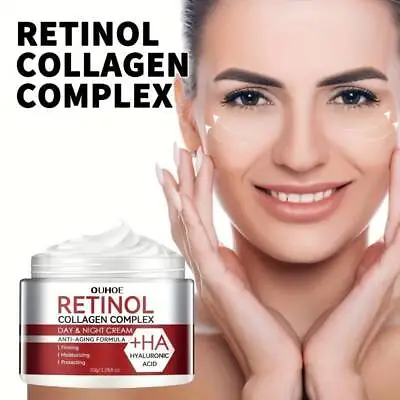 Retinol Collagen Boost Face Cream Hyaluronic Acid Anti Ageing  Wrinkles Vitamins • £7.99