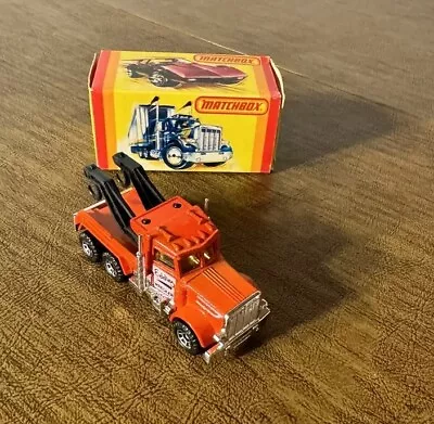 Vintage 1982 Matchbox Peterbilt Tow Truck Last Year Of Lesney. Mint Cond. • $19.95