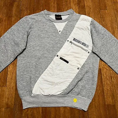 VTG Mercedes Benz Racing Sweater Mens Medium Quilted Sash Mechanics Workwear  • $39.55