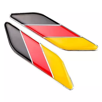 2Pcs Germany Flag Sticker Emblem For BMW VW Audi Benz Car Side Fender Edge Badge • $9.98