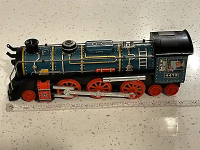 VINTAGE MODERN TOYS JAPAN LOCOMOTIVE BATTERY OPERATED Tin Toy 1970s #4479 • $24.97