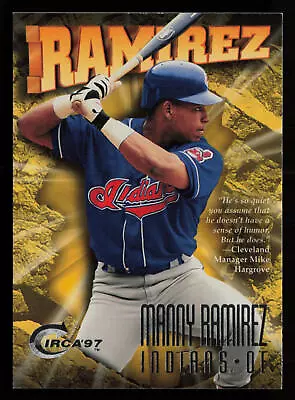1997 Circa Manny Ramirez #280 Cleveland Indians Baseball Card • $0.99
