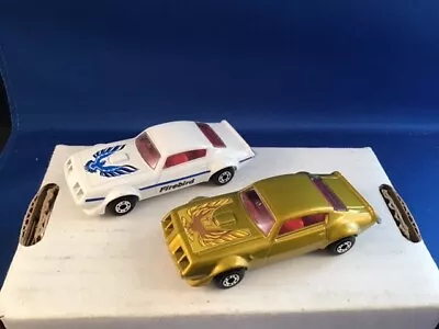 Matchbox Superfast Set Of 2 Pontiac Firebird Trans Am One White One Gold Loose • $8