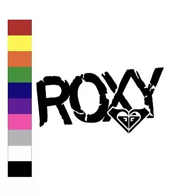 Roxy Surf Snowboard Fitness Logo Vinyl Bumper Sticker Car Decal - Color & Size • $6.95