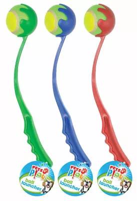 £5.99 • Buy Pet Dog Tennis Ball Launcher Chucker Thrower Puppy Outdoor Toy Training Exercise