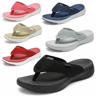 Womens Ladies Flip Flops Arch Support Soft Cushion Thong Sandals Summer Slippers • $19.99