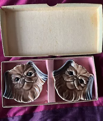 Rare Vintage Wade Porcelain Pekinese Dogs • £5