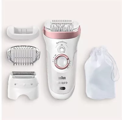 Epilator Hair Removal Cordless Wet & Dry Shaver Trimmer Braun Silk-epil 9-890 • $264.32