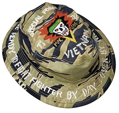 Vietnam War Repro MACV SOG Tiger Stripe Hat • $99