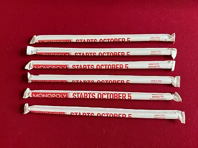 1990's McDonald's  Un-Opened  MONOPOLY Straw (Scarce / Vintage) • $15