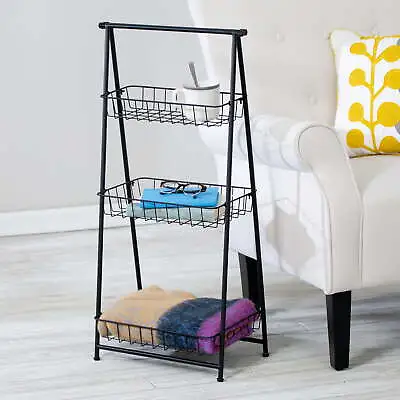 Honey-Can-Do 3-Tier Steel A-Frame Folding Multi-Purpose Ladder Shelfnew • $44.04