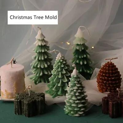 $39.72 • Buy Christmas Tree Candle Mold Pine Cone Snowflake Candle Mold Home Decoration 1pc S