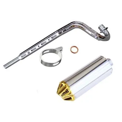 28mm GOLD MUFFLER PIPE EXHAUST SYSTEM For CRF50 XR50 110 125cc DIRT PIT PRO BIKE • $50.96