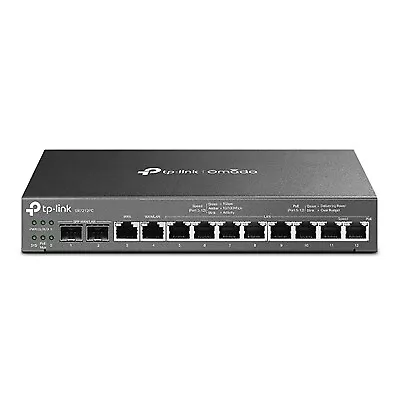 Tp-Link ER7212PC 12-Port Gigabit Poe+ Simultaneous Dual-Wan Broadband Vpn Router • £213.75