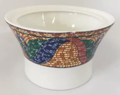 Mikasa Sao Paulo Sugar Bowl No Lid Geometric Colorful Floral Mosaic Ultima HK700 • $8.11